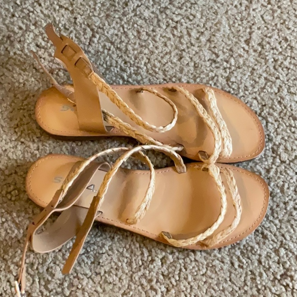 Tan Strappy Sandals